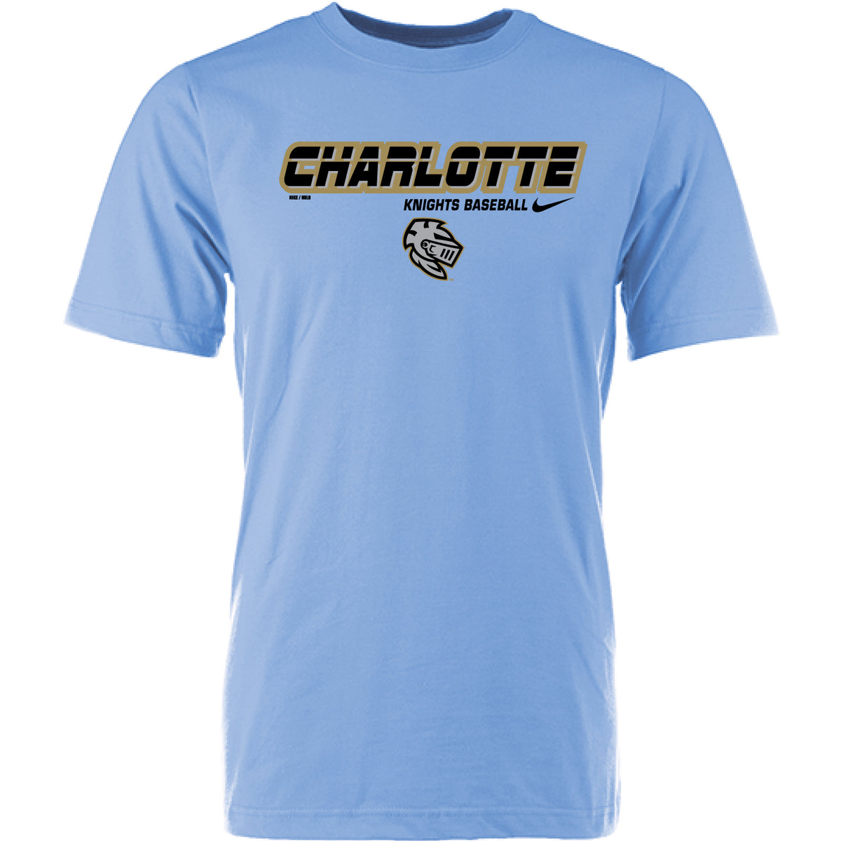 Charlotte Knights Nike Gold Charlotte Tee Small