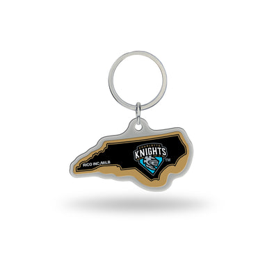 Charlotte Knights RICO State Shape Keychain