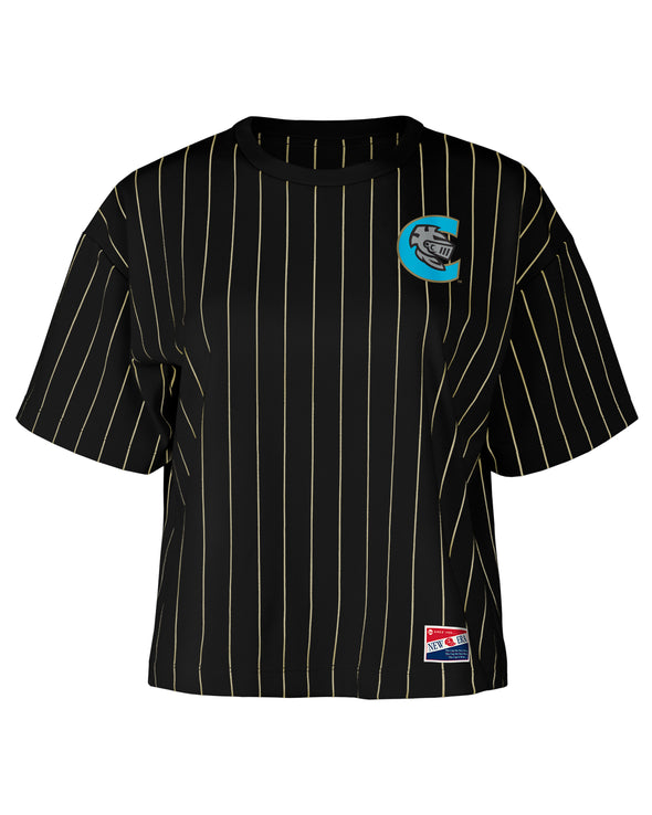 Womens Tb Pinstripe Crop Tee