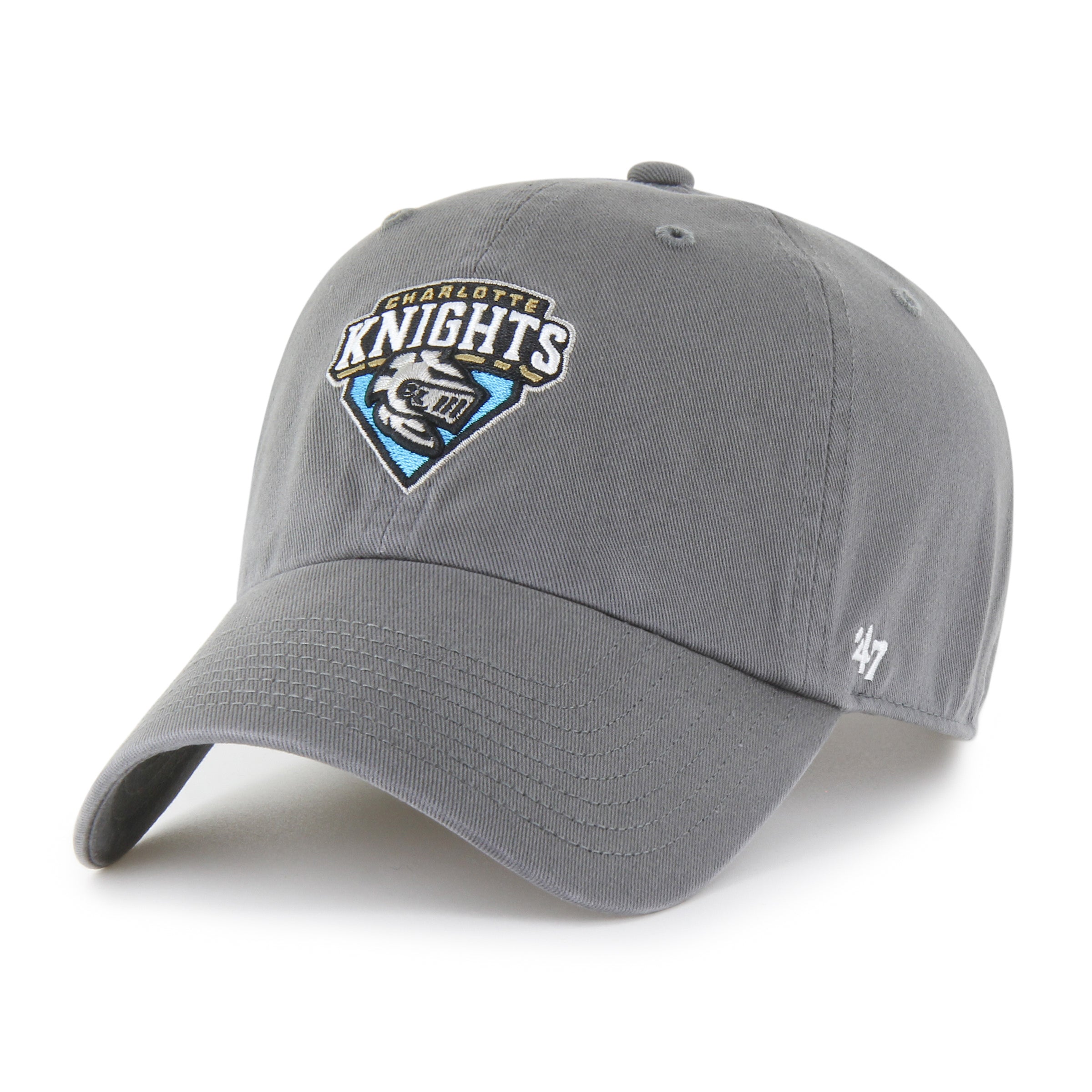 47 gear Charlotte Knights '47 Brand Clean Up Adjustable Cap Gray
