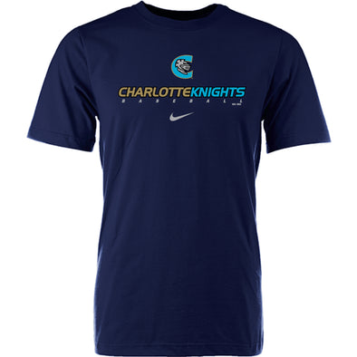 Charlotte Knights Nike Straightline Wordmark Tee