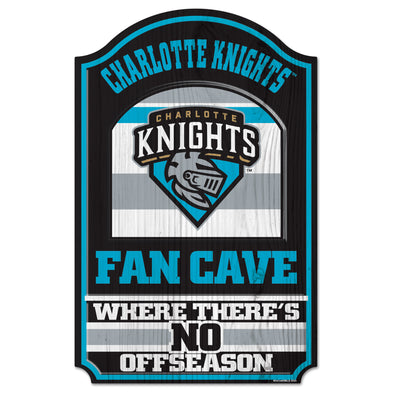 Charlotte Knights Wincraft Fan Cave Wood Sign