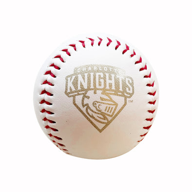 Charlotte Knights BWM White/Gold Baseball