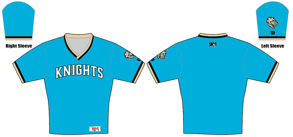 Charlotte Knights Wilson Youth Pinstripe Home Jersey