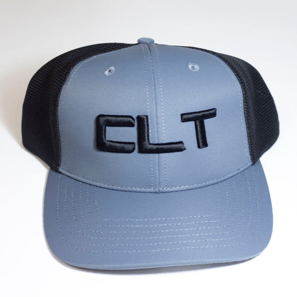 Charlotte Knights OC Sports Black/Grey CLT Trucker Cap