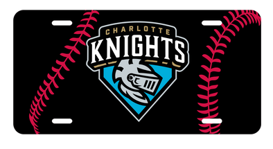 Charlotte Knights GoTeez Baseball Seam License Plate