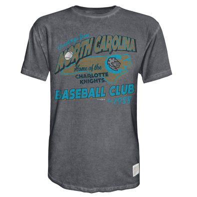 Charlotte Knights Retro Brand Greetings From NC Tee
