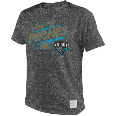 Charlotte Knights Retro Brand Where my Pitches at Tee
