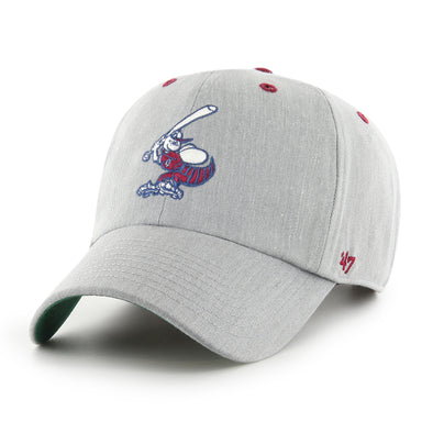 Charlotte Knights 47 Brand Gray Hornets Clean Up Hat