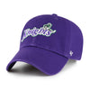 Charlotte Knights 47 Brand Purple Script Clean Up Hat