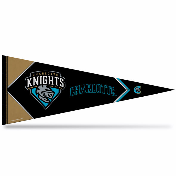 Charlotte Knights RICO 12"x30" Primary Pennant