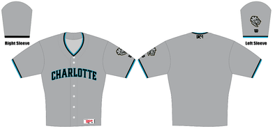 Charlotte Knights Wilson Adult Road Jersey